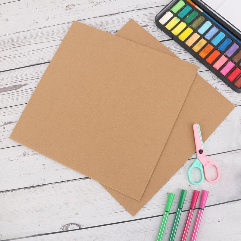 IHDYPPEW 100 Pack 10"x 10" Corrugated Cardboard Sheets, Flat Cardboard Layer Pads 2 mm Thickness, Flexible Packaging Inserts for Shipping, Mailing, and Crafts, by - Image 4